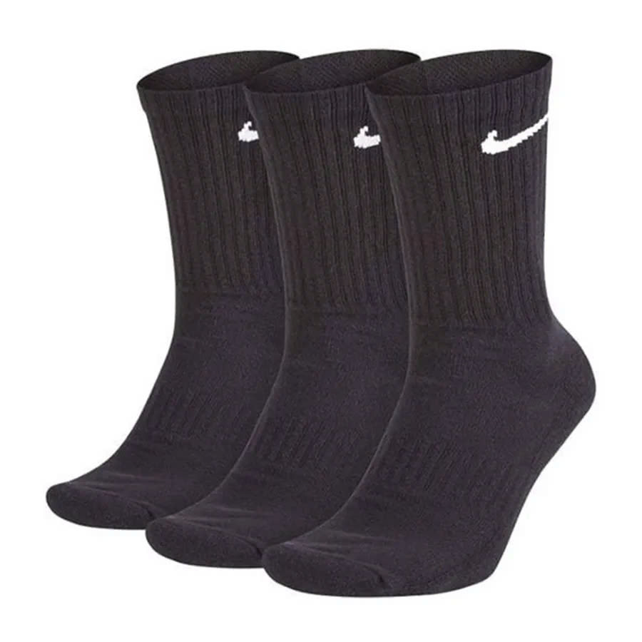 SET 3 ĐÔI TẤT NIKE EVERYDAY CUSHIONED DRI-FIT – CỔ CAO, MÀU ĐEN