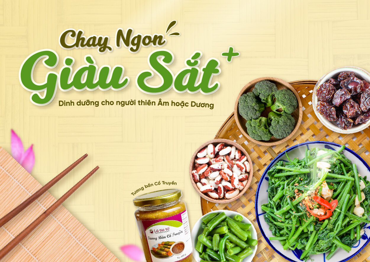 CHAY NGON GIÀU SẮT - DINH DƯỠNG CHO NGƯỜI THIÊN ÂM HOẶC DƯƠNG