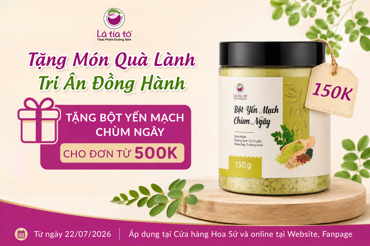 Lá Tía Tô tặng món quà lành để tri ân khách hàng đã yêu thương đồng hành