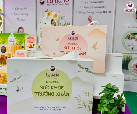 Khu trưng bày Món Quà Sức Khoẻ Trường Xuân – sản phẩm thực dưỡng sắp ra mắt của Lá Tía Tô
