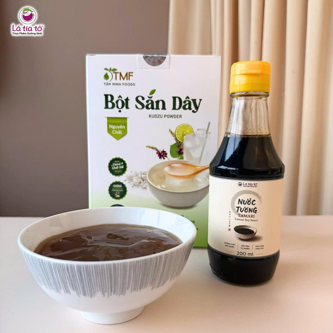 Ăn bột sắn dây với tương tamari giúp quân bình âm dương và thanh lọc cho cơ thể.