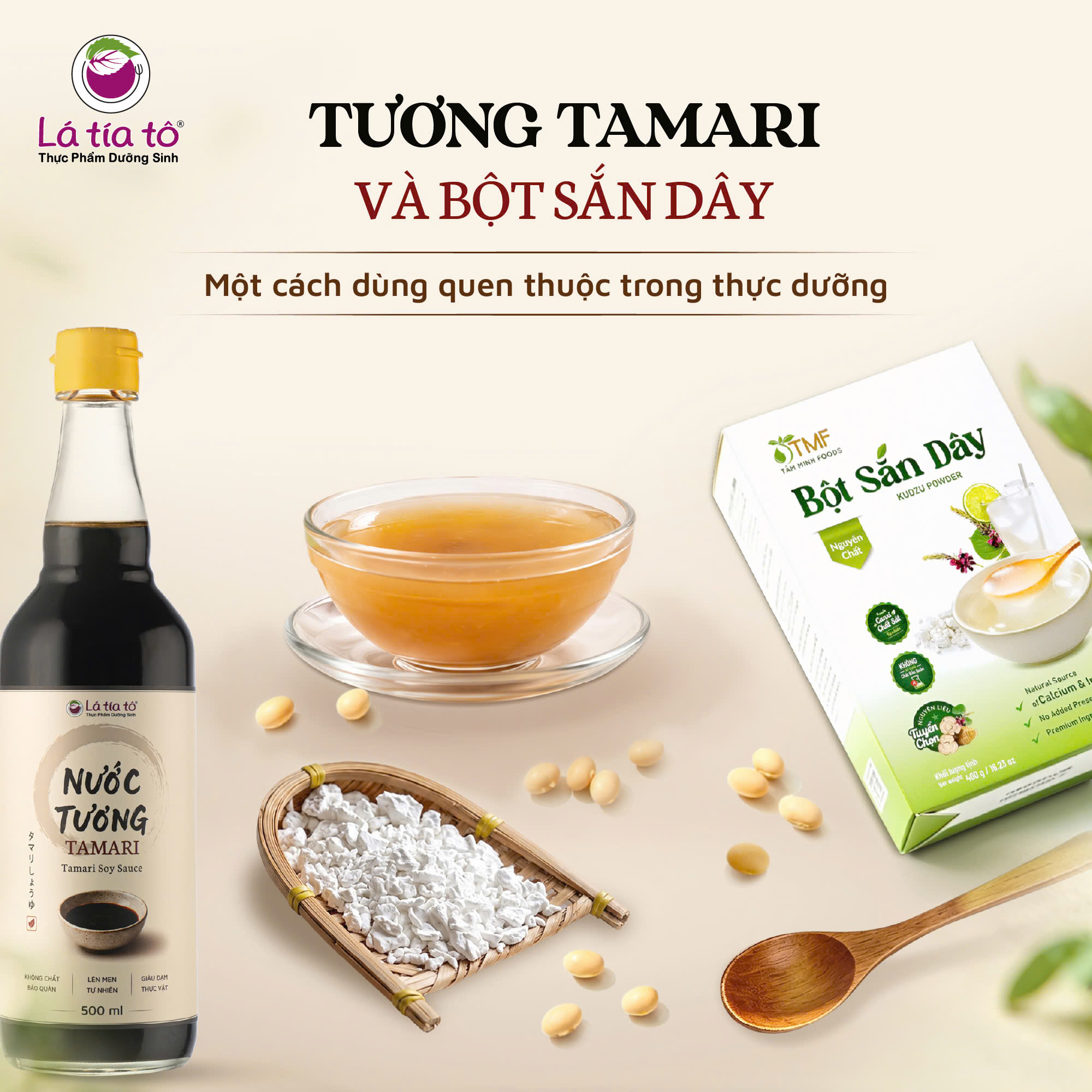 Có nhiều lợi ích khi ăn bột sắn dây với tương tamari
