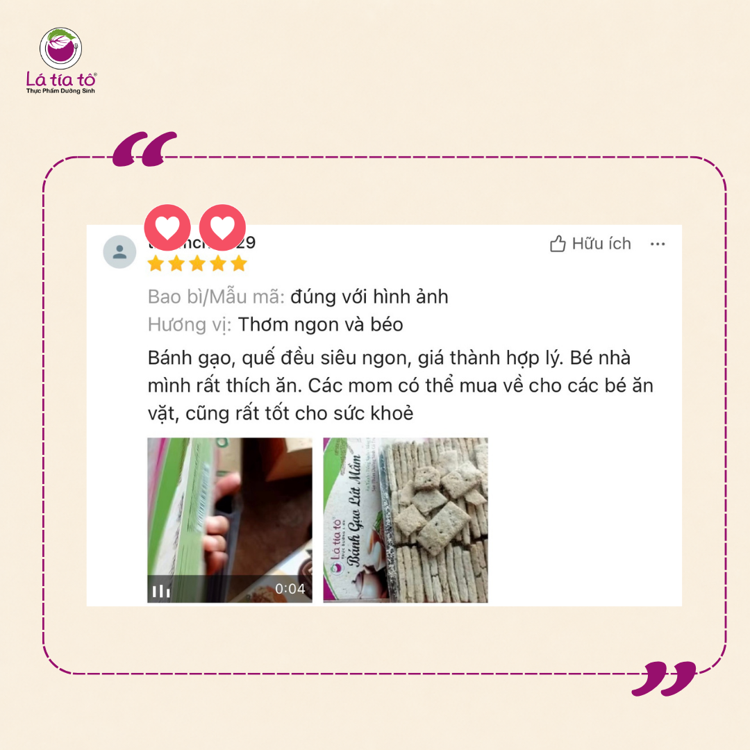 Bánh gạo lứt mầm được các mẹ tin tưởng lựa chọn cho con ăn vặt.