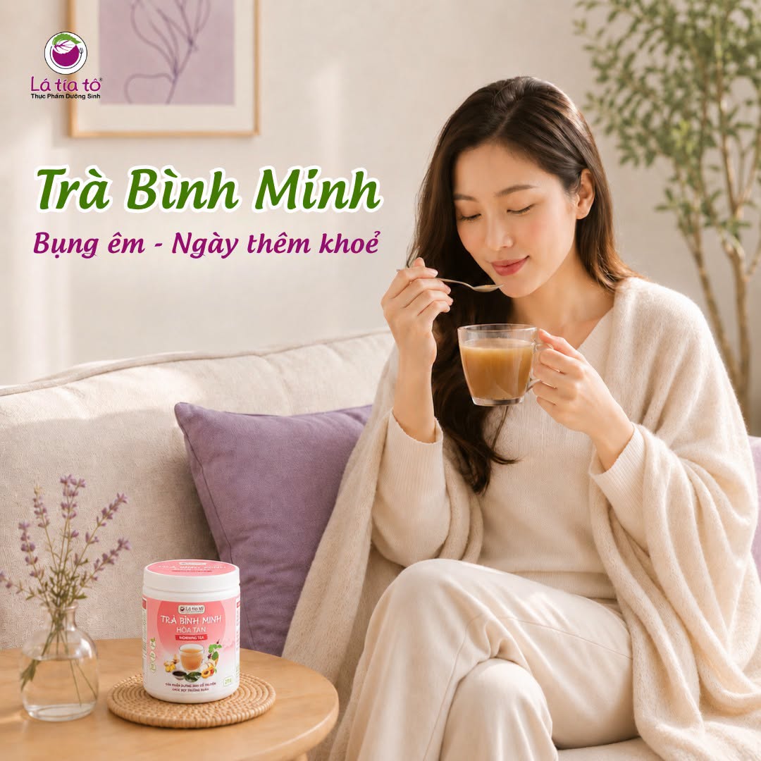 Nên mặc ấm và trùm chăn cho ra mồ hôi khi uống trà bình minh.