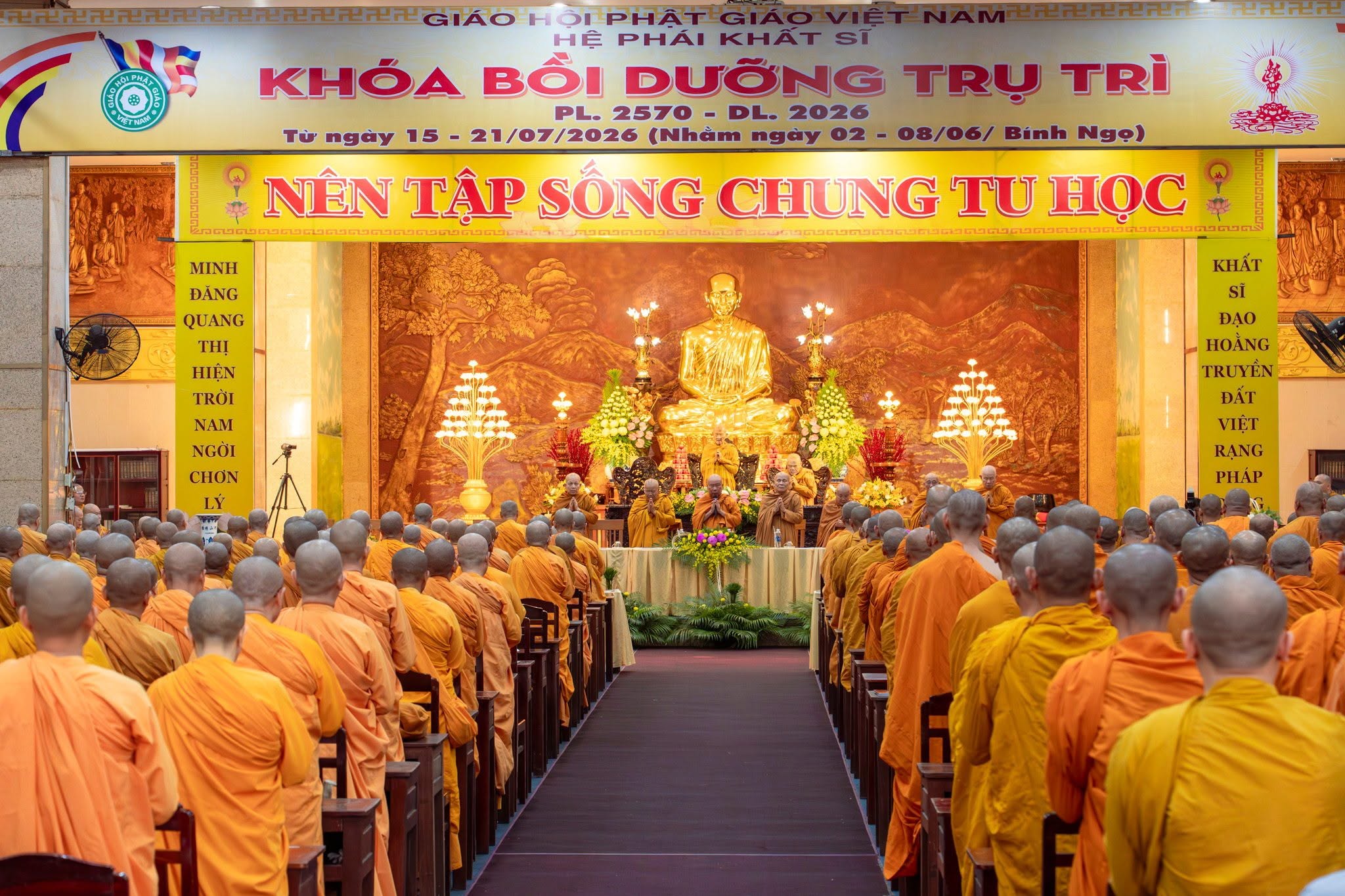 Trang nghiêm lễ khai mạc Khoá Bồi dưỡng Trụ trì Phật Lịch 2570.