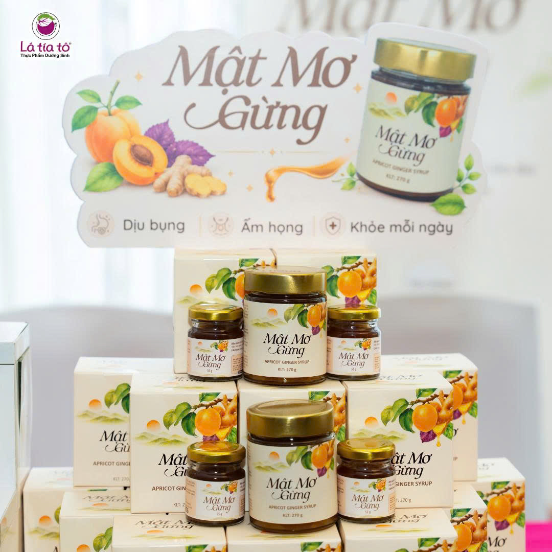 Mật Mơ Gừng là một sản phẩm dưỡng sinh thanh lành và ấm dịu được chú ý tại sự kiện.