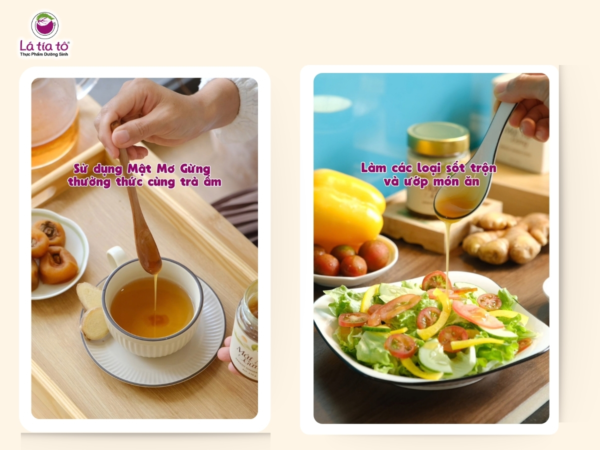 Hơn cả một thức uống, Mật Mơ Gừng có đa dạng cách dùng trong căn bếp gia đình.
