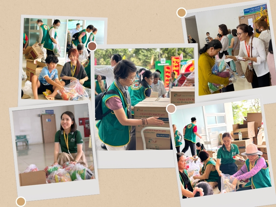 Đến thăm và tặng quà cho các bệnh nhân ở bệnh viện Ung Bướu