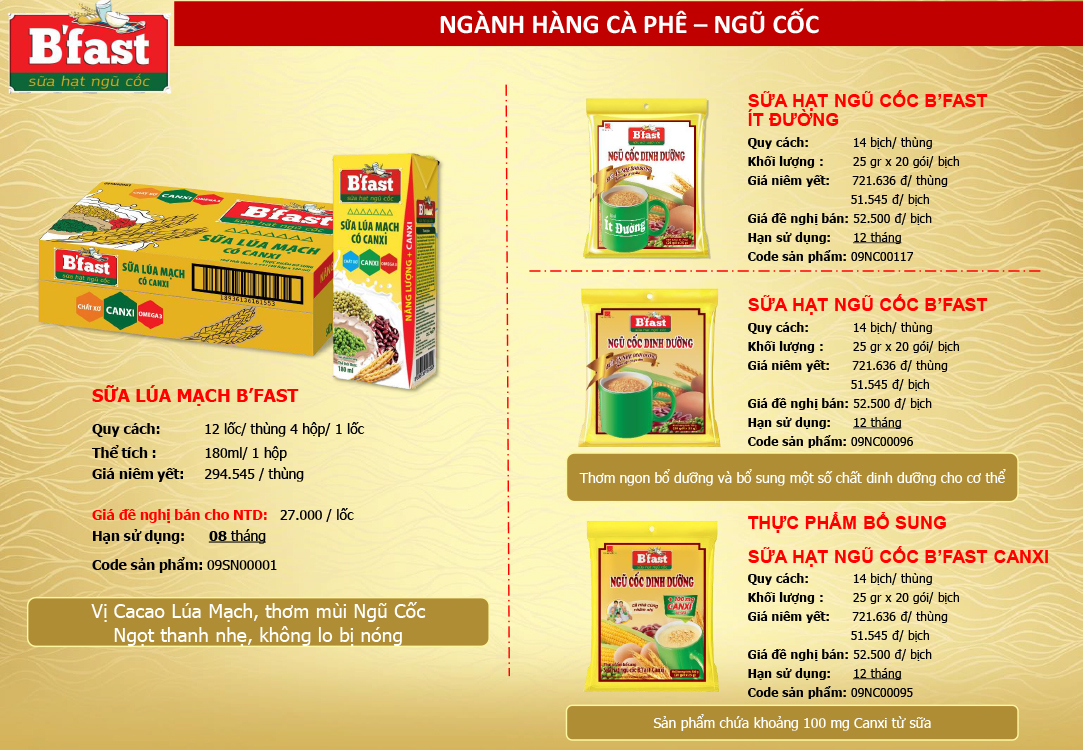 Ngũ cốc Bfast Công ty thương mại và dịch vụ Sinh Phượng