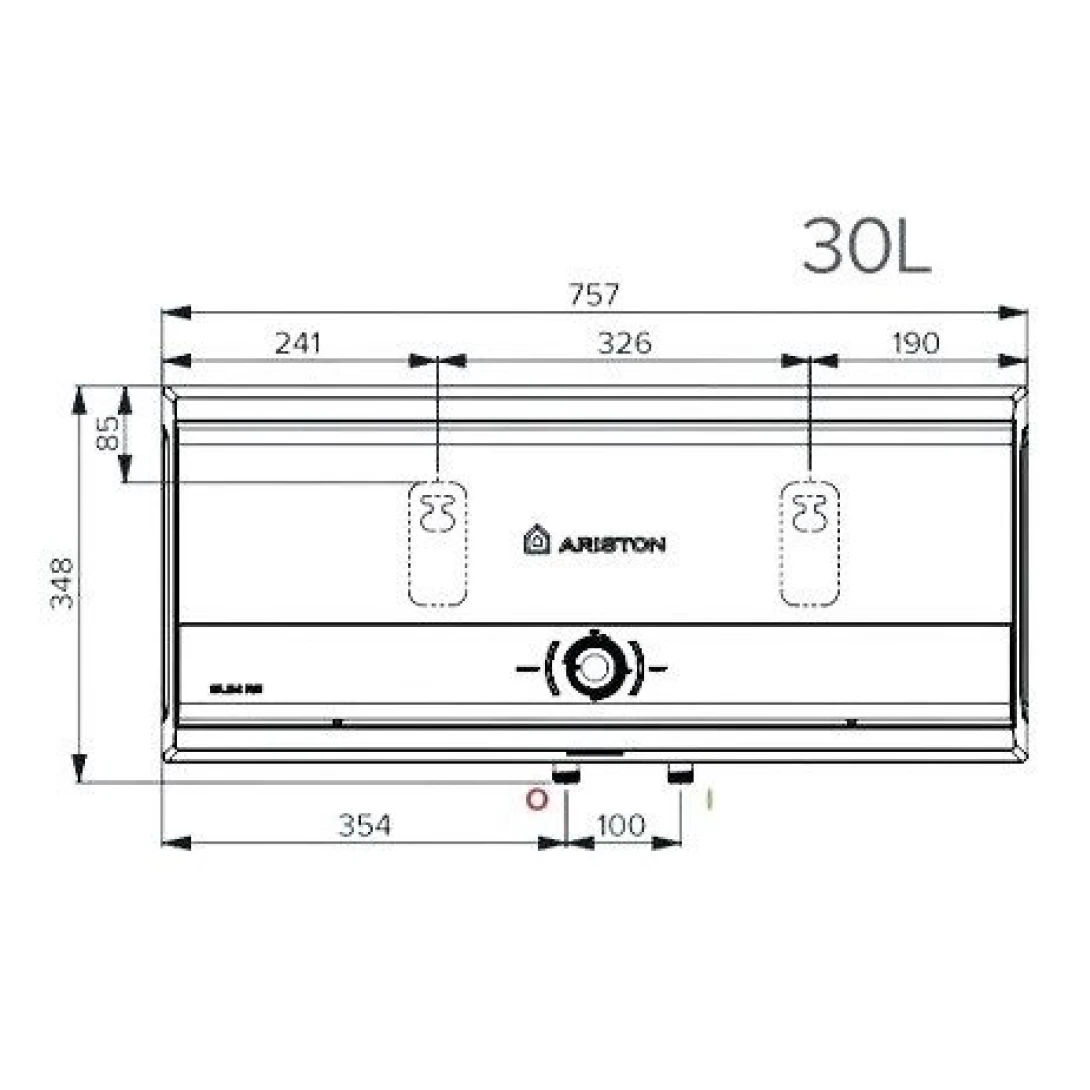 Máy nước nóng gián tiếp Ariston 30 lít 3000W SLIM3 30 RS VN