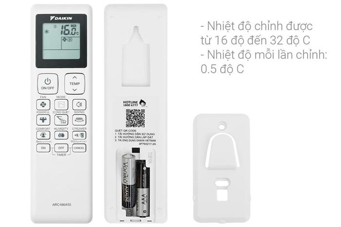 Máy lạnh Daikin 1.5 HP Inverter FTKF35ZVMV (Lọc khí Streamer)