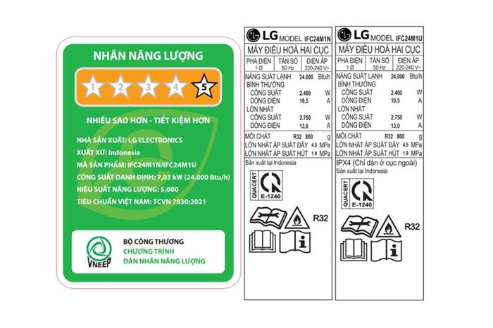 Máy lạnh LG 2.5 HP Inverter IFC24M1 (Model 2026)