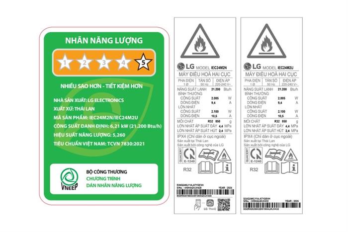Máy lạnh LG 2.5 HP Inverter IEC24M2 (Model 2026)