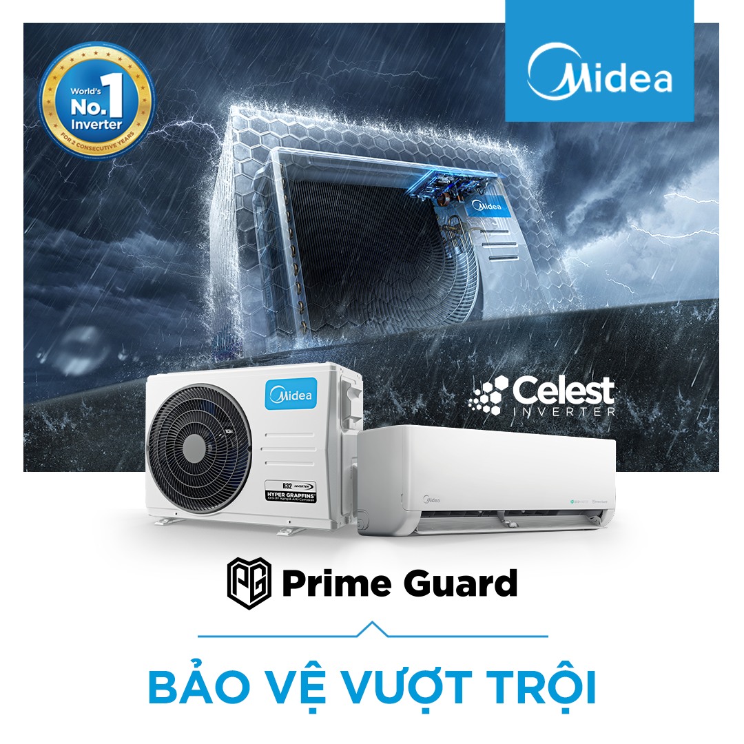 Máy Lạnh Midea 1.5 HP Inverter MSCE-13CRFN8