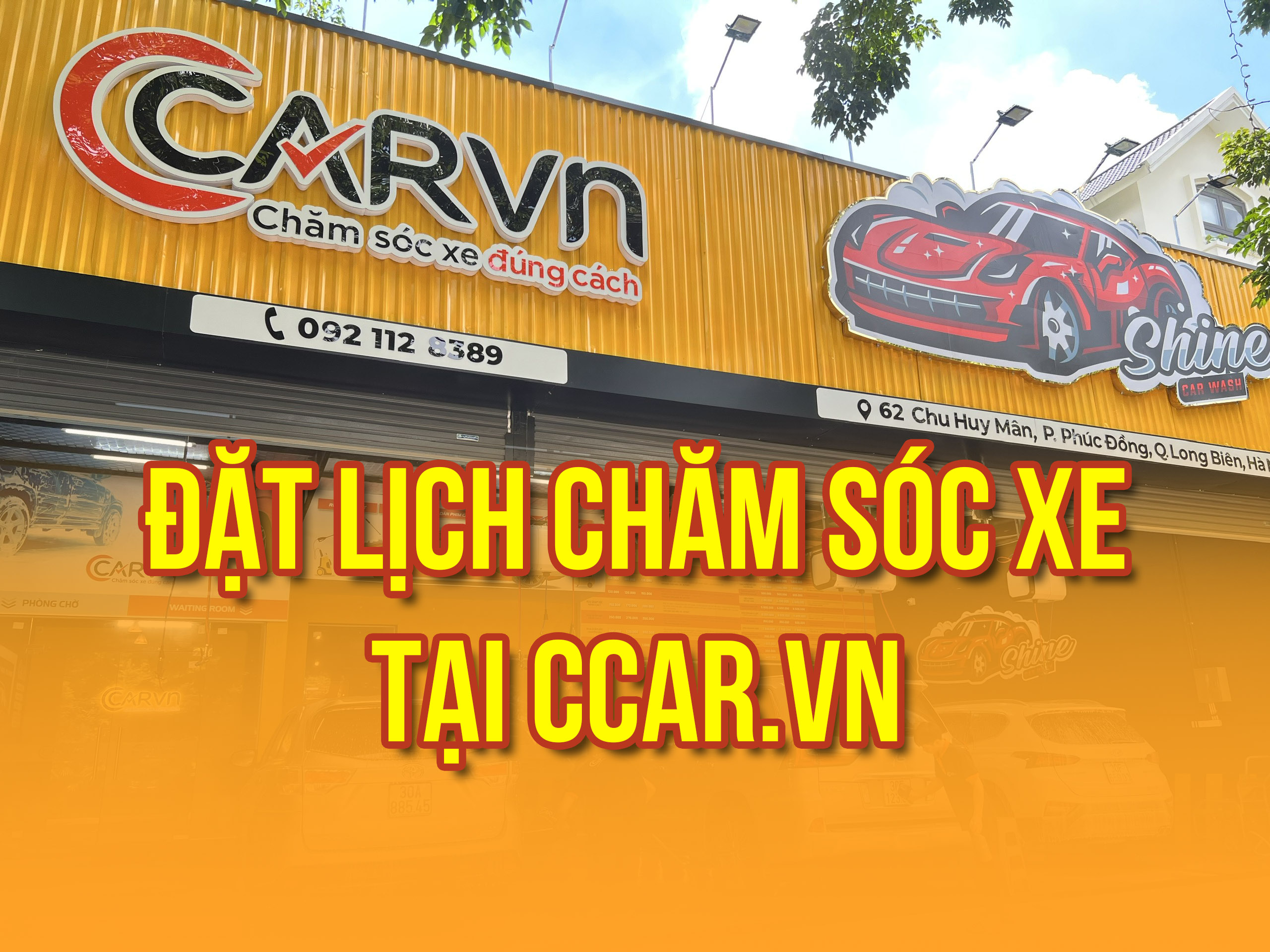 Đặt lịch chăm sóc xe ô tô tại CCar.vn