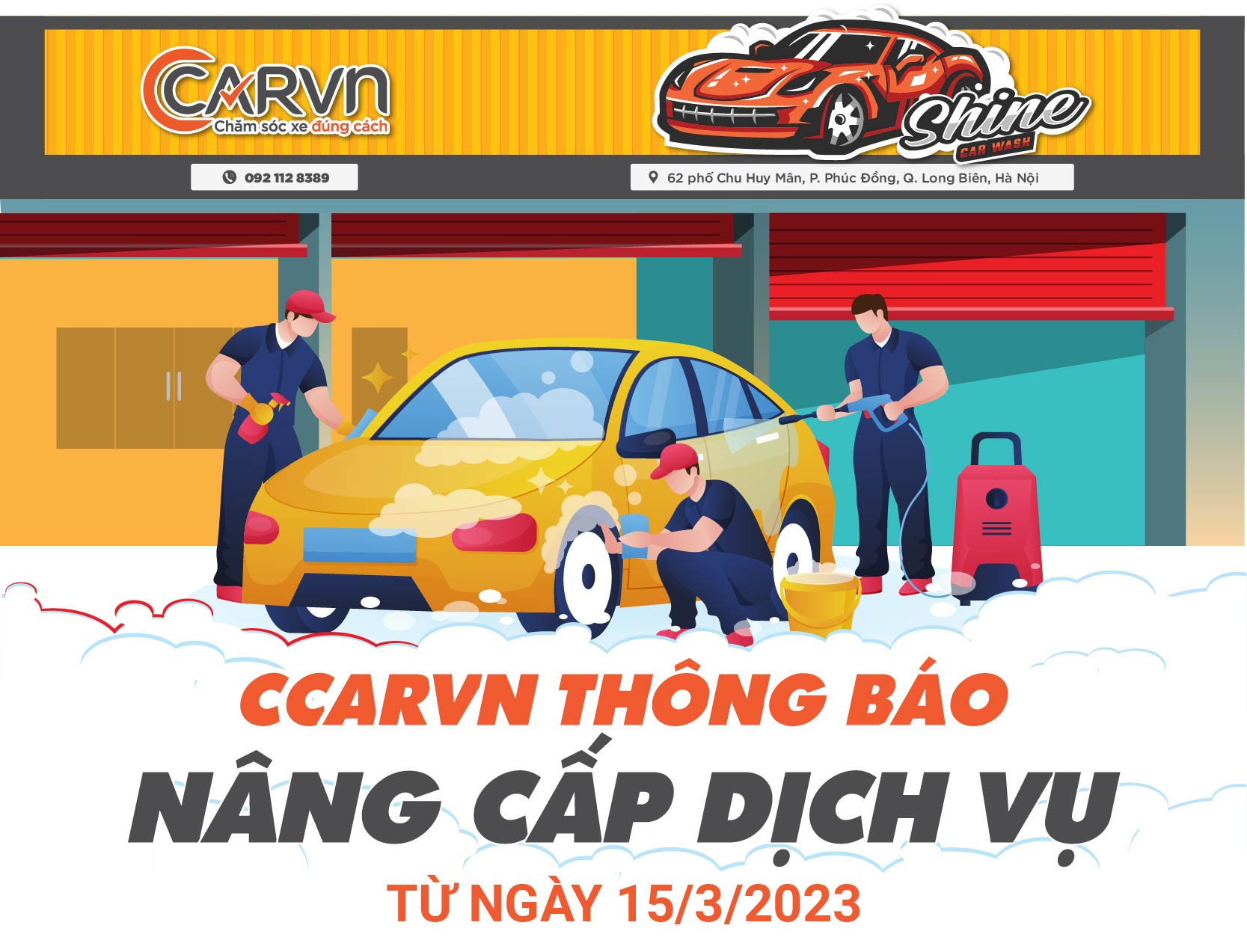 CCARVN THÔNG BÁO NÂNG CẤP DỊCH VỤ