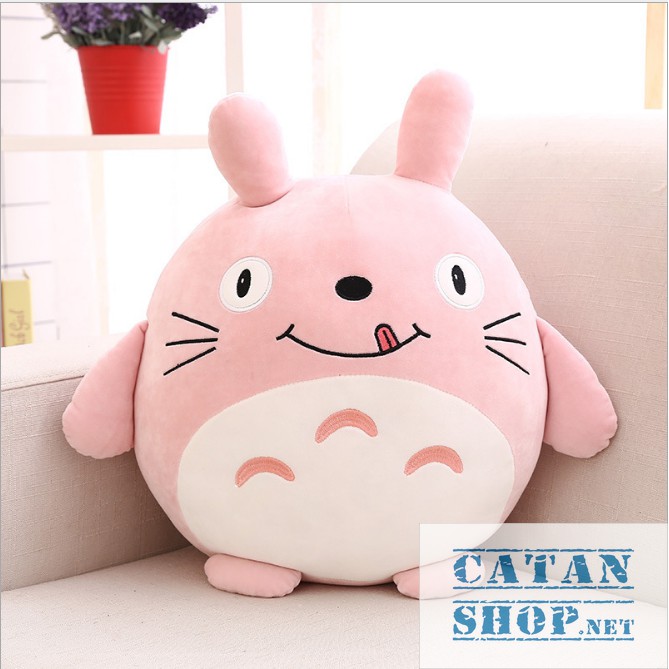 Gối mền TOTORO 3in1 mặt biểu cảm vui nhộn Vải nỉ nhung cực mịn, bộ chăn gối văn phòng GM71-Toto