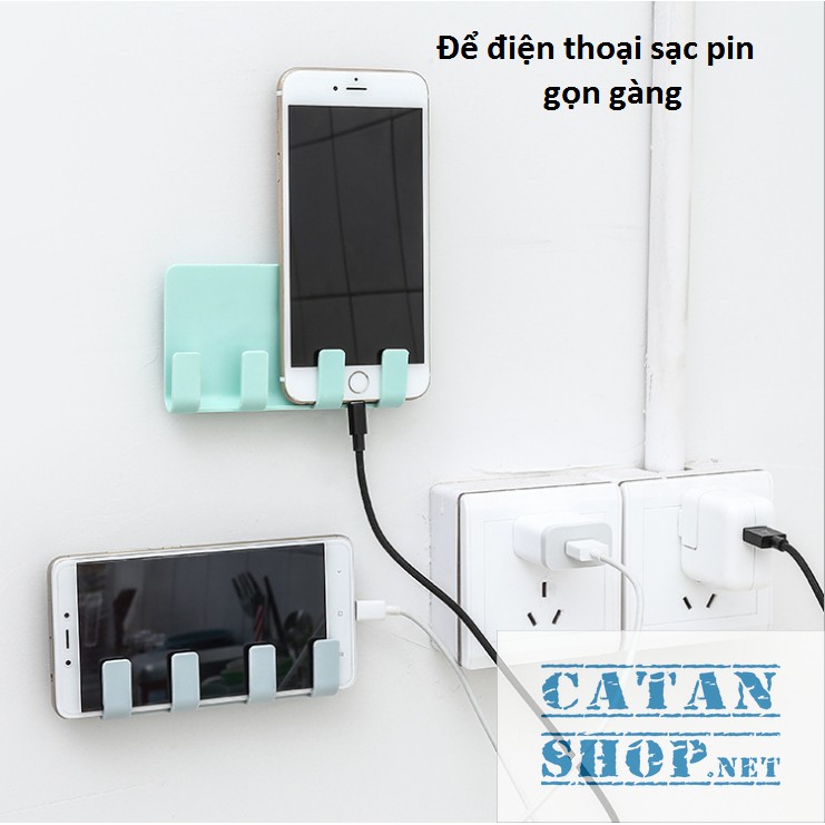 Combo 2 Kệ Treo Sạc hình vuông cho Điện Thoại, Ipad, kệ treo vật dụng gia đình GD201-KTSac-Vuong-2