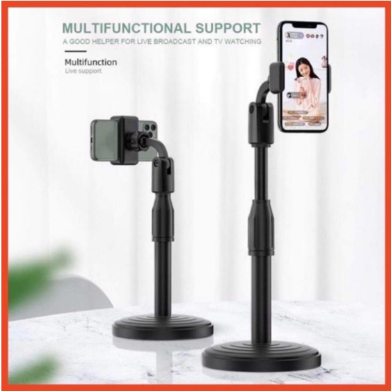 Giá đỡ điện thoại Microphone Stands, kẹp chống lưng 360 chân đế tròn tiện lợi đa năng GD508-GiaDT-NC