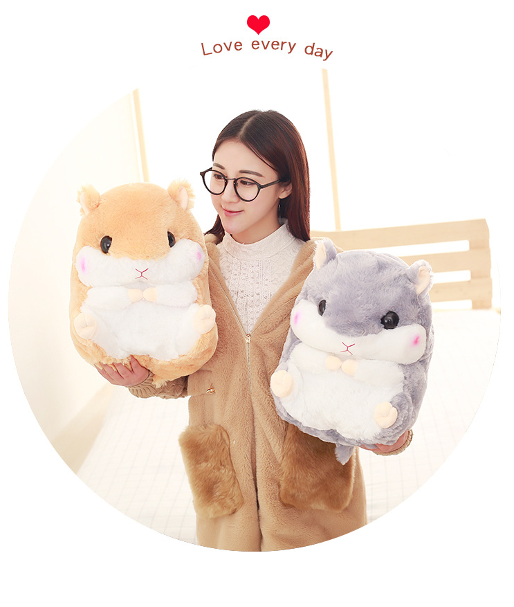 Gối mền hamster  3 trong 1 siêu cute, nỉ nhung cực mịn,chăn gối văn phòng,gấu bông CATAN shop,quà tặng sinh nhật