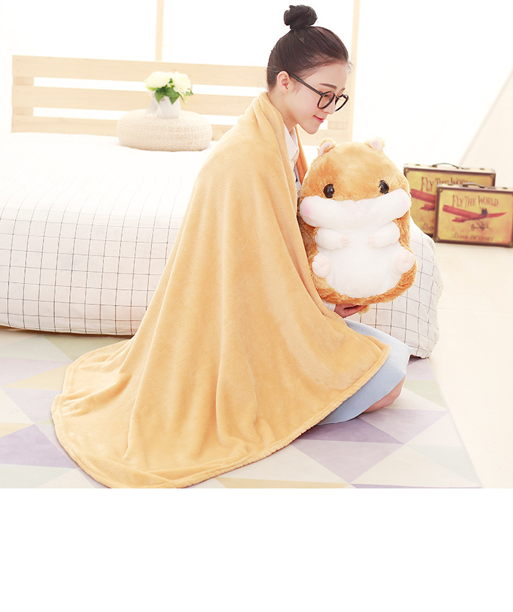 Gối mền hamster  3 trong 1 siêu cute, nỉ nhung cực mịn,chăn gối văn phòng,gấu bông CATAN shop,quà tặng sinh nhật