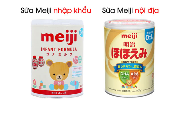 Sữa Meiji nội địa Nhật và nhập khẩu khác nhau như thế nào, nên chọn loại nào?