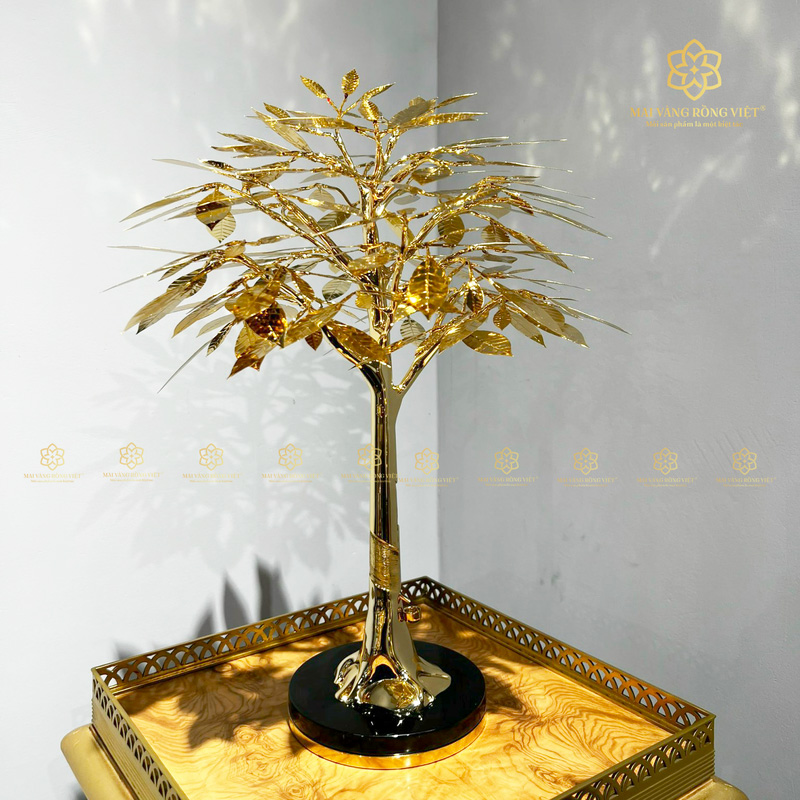 Cây Cao su mạ vàng 24k