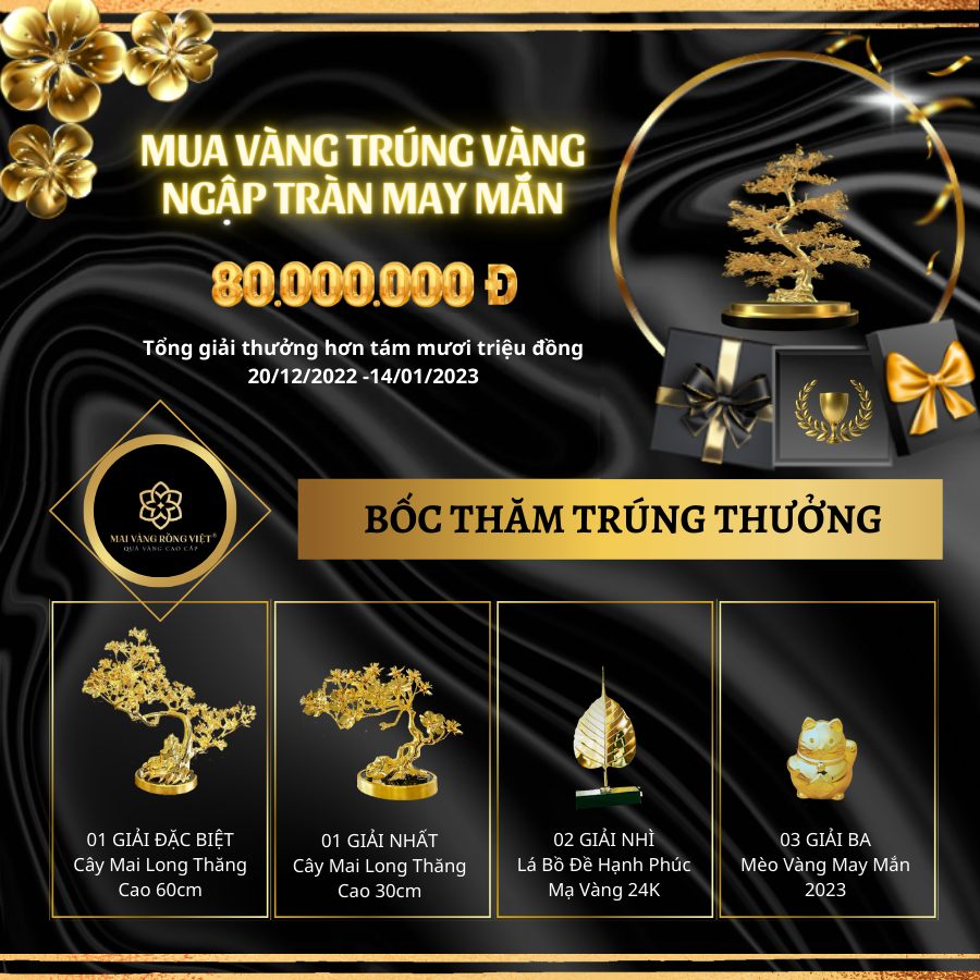 Mua vàng trúng vàng, ngập tràn may mắn
