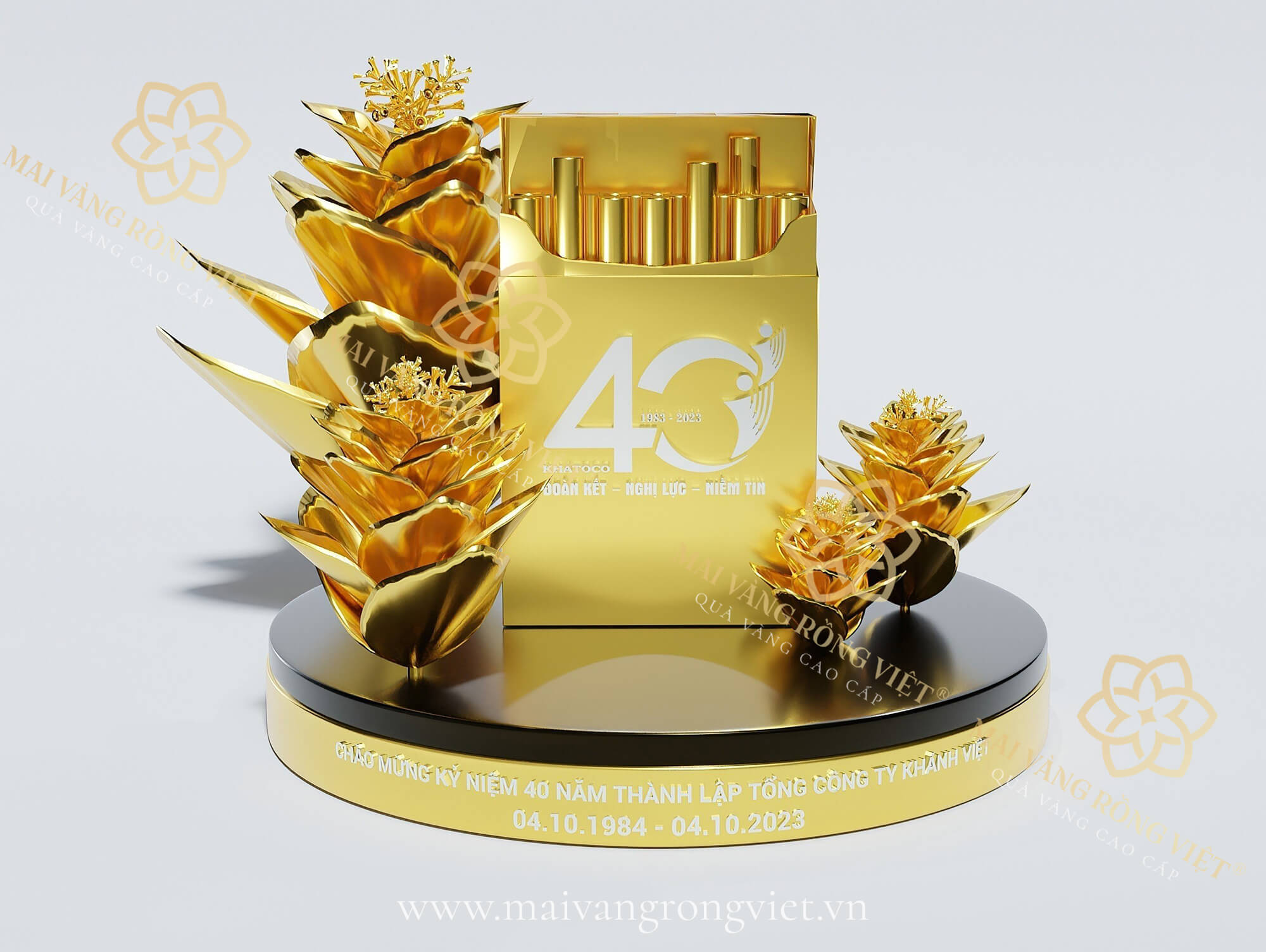 Mô hình kỷ niệm chương mạ vàng - Món quà tinh thần ý nghĩa