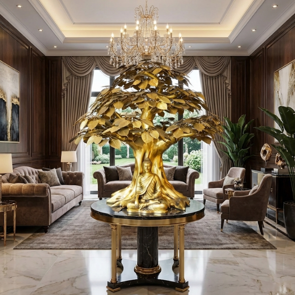 Cây Bồ Đề Đại Cát Tường giúp tạo điểm nhấn trong không gian lớn