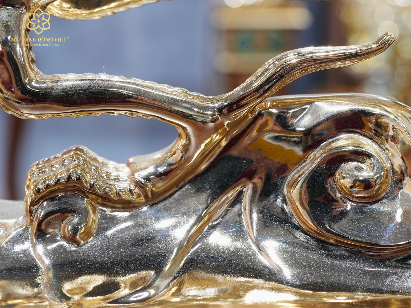 Chân Rồng Nhà Lý Mạ Vàng 24K