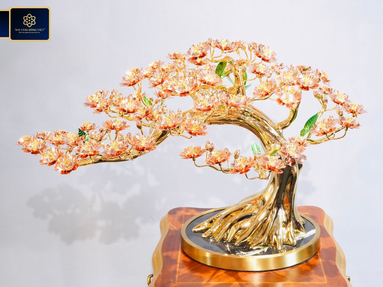 Cây Đào Bạt Phong mạ vàng 24K