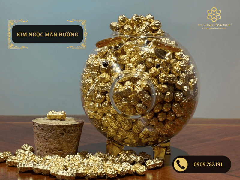 Tượng Kim Ngọc Mãn Đường mạ vàng cao cấp