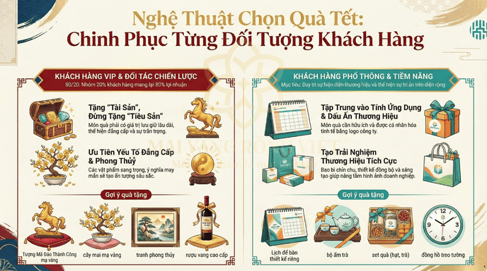 Chiến lược quà tặng thông minh phải có sự phân loại rõ rệt