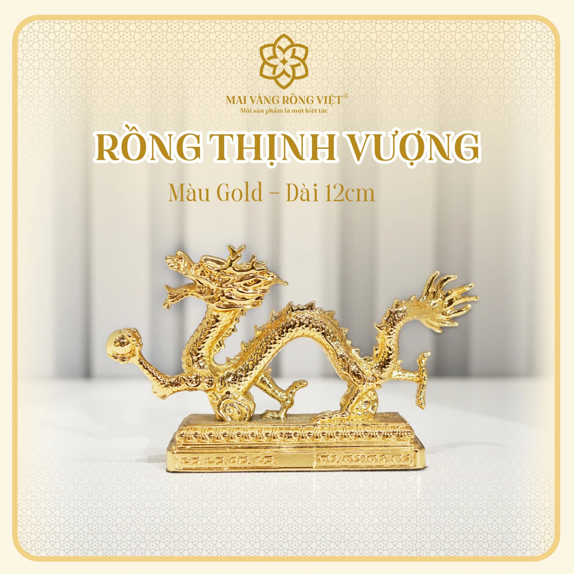 Tượng rồng Thịnh Vượng là món quà Tết cao cấp dành tặng cho những người có địa vị cao hoặc đối tác quan trọng
