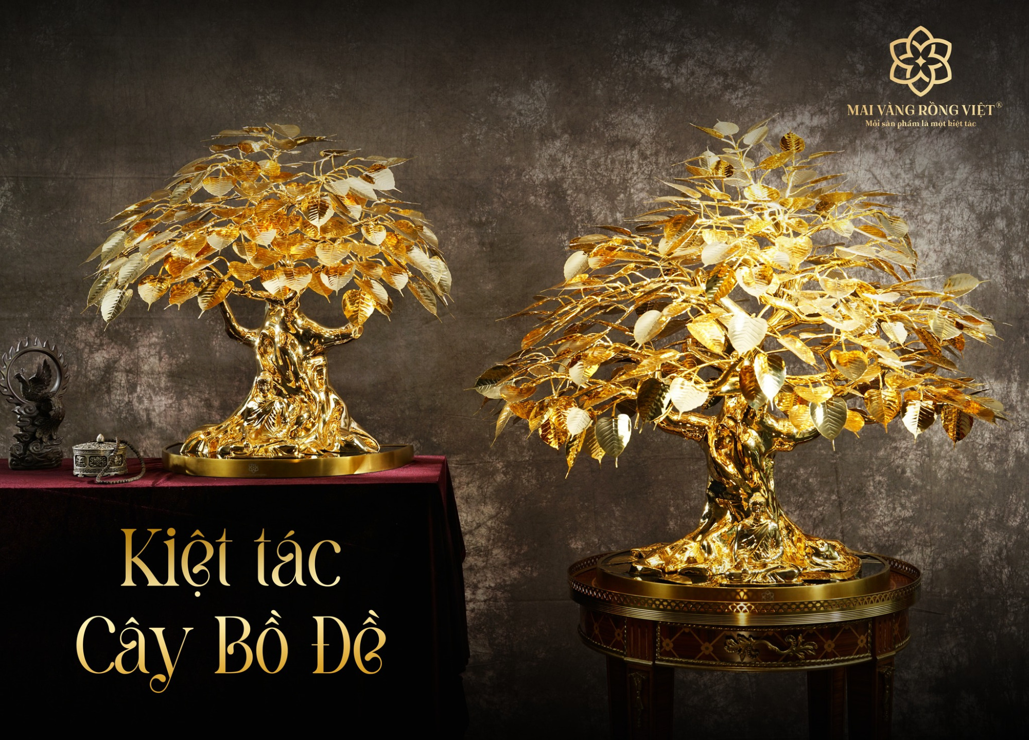 Cây bồ đề là quà Tết mạ vàng chúc phúc cho người nhận có một năm mới an khang, thịnh vượng