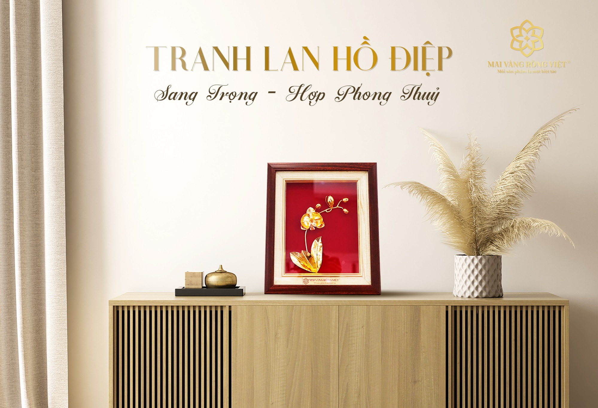 Hoa lan là quà Tết mạ vàng tượng trưng cho sự giàu sang và thịnh vượng