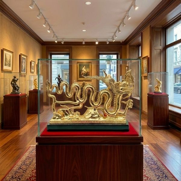 Tượng Rồng Nhà Lý được làm từ chất liệu cao cấp