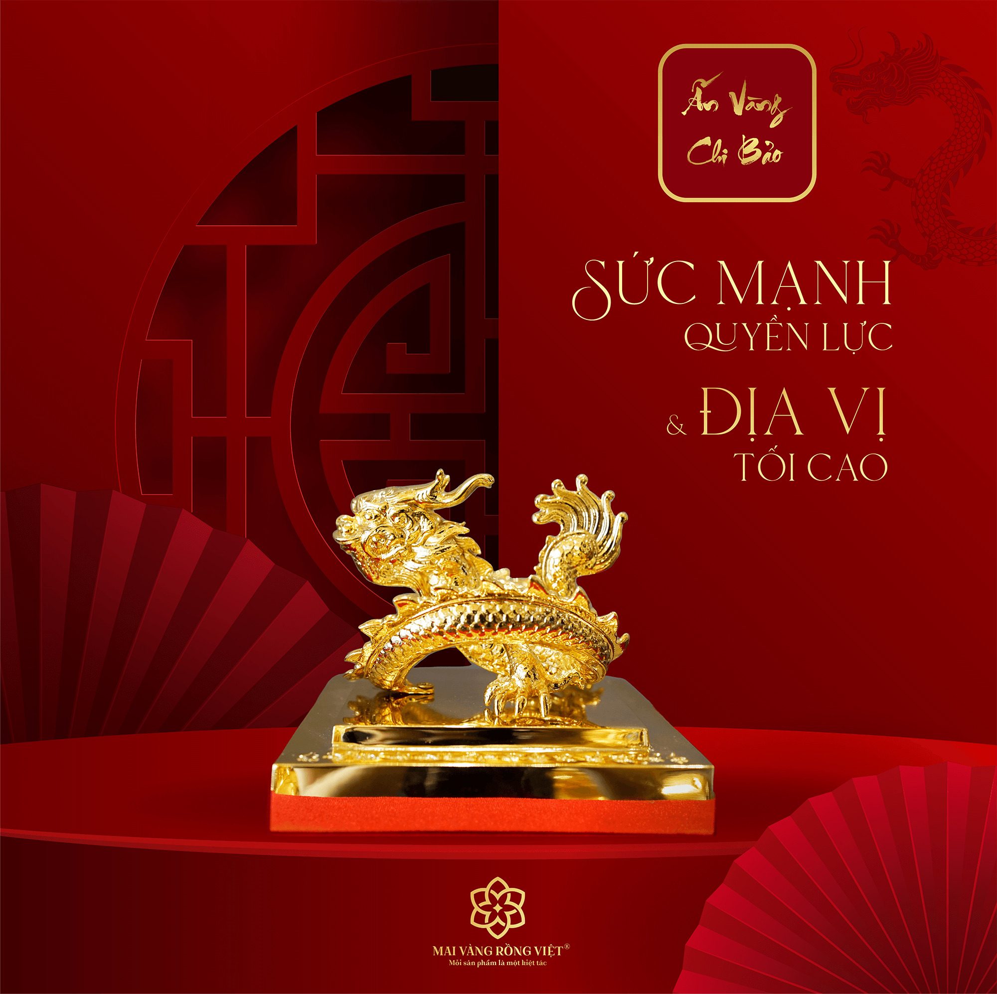 Ấn rồng mạ vàng 