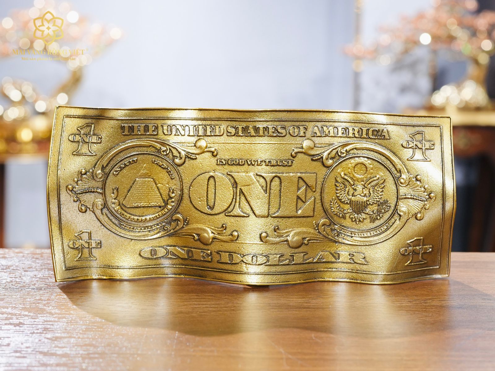 Mặt sau tờ 1 dollar màu cổ điển