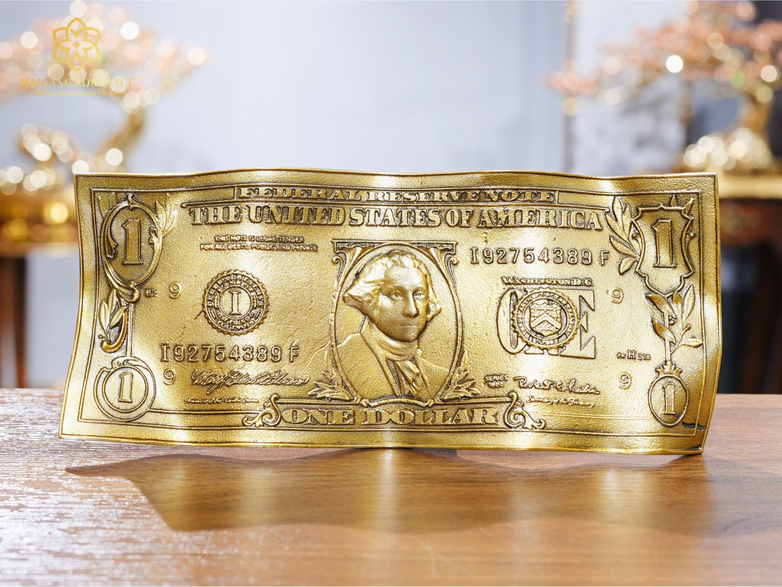 Mặt trước tờ 1 dollar màu cổ điển