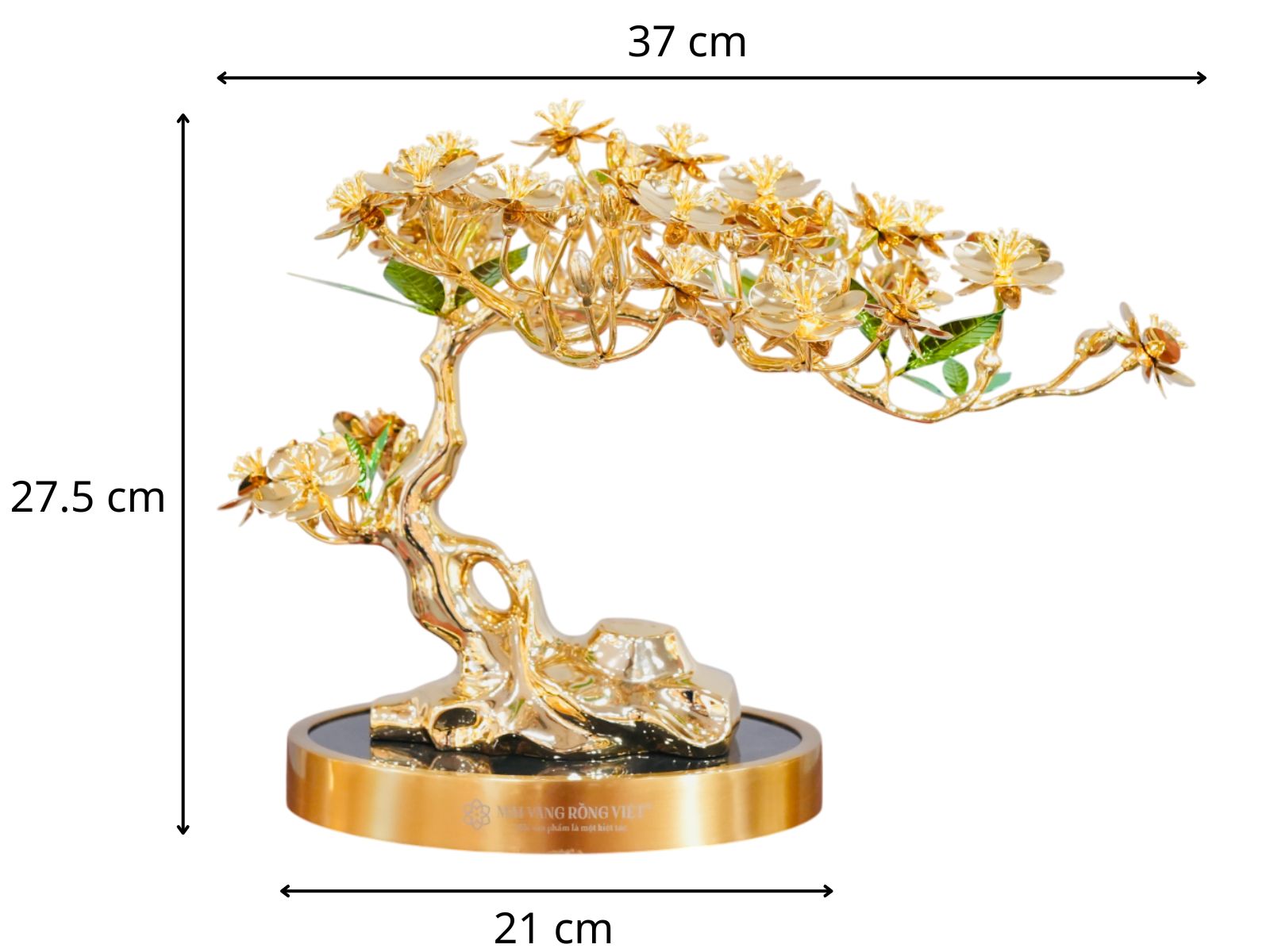Thông số cây Kim Mai Ngũ Phúc mạ vàng 24K