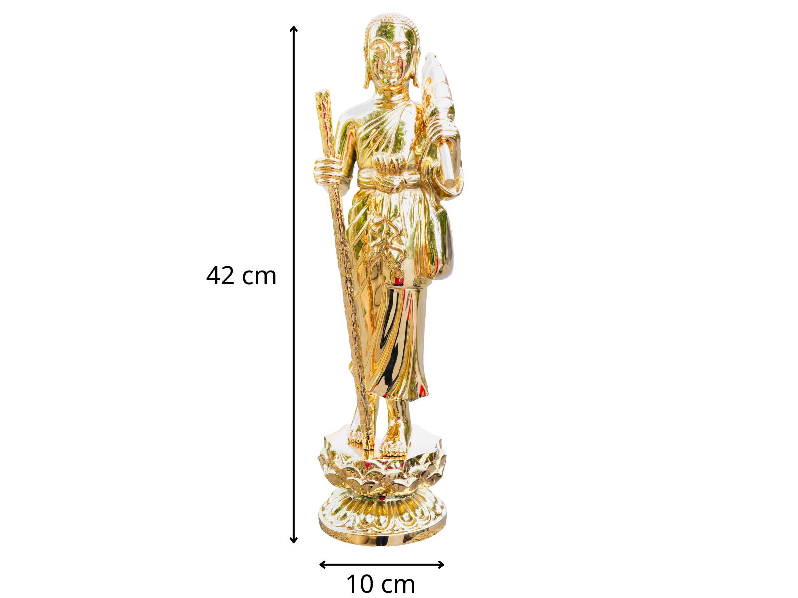 Thông số tượng Sivali bằng đồng mạ Gold