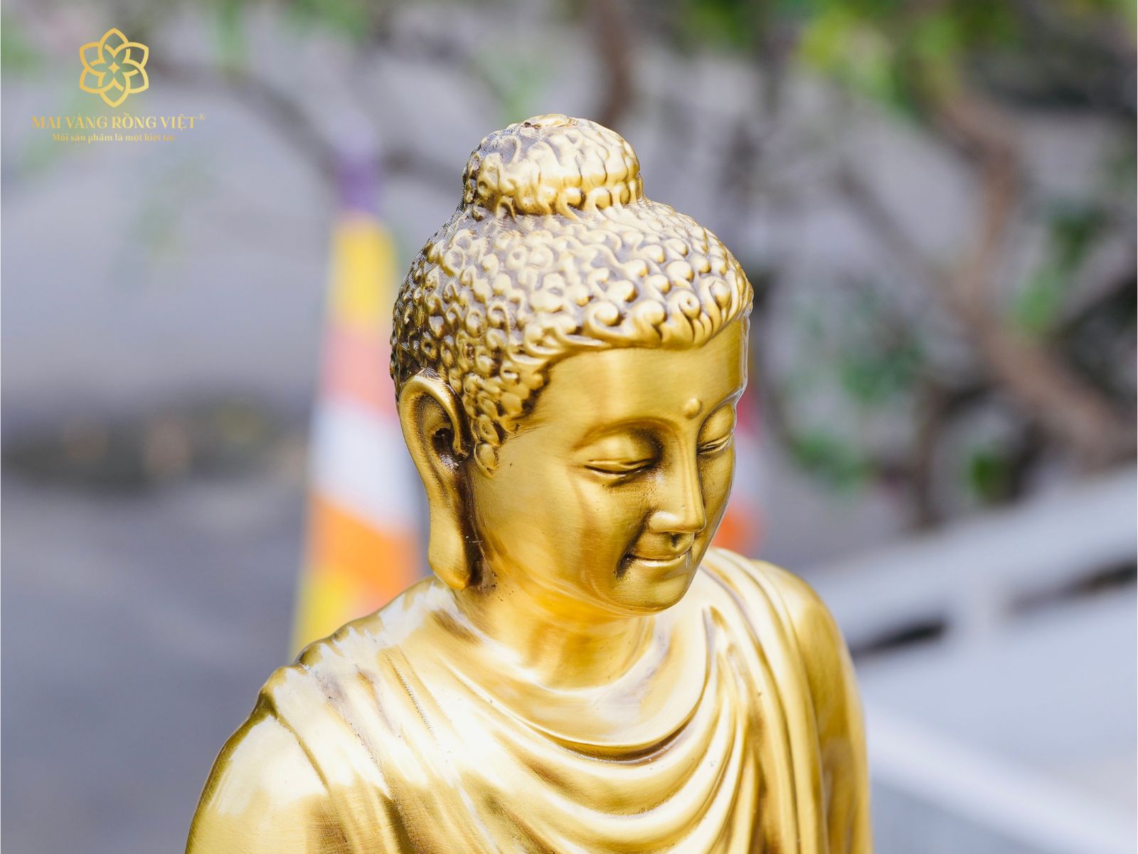 Tóc xoăn của tượng Phật Thích Ca Mâu Ni