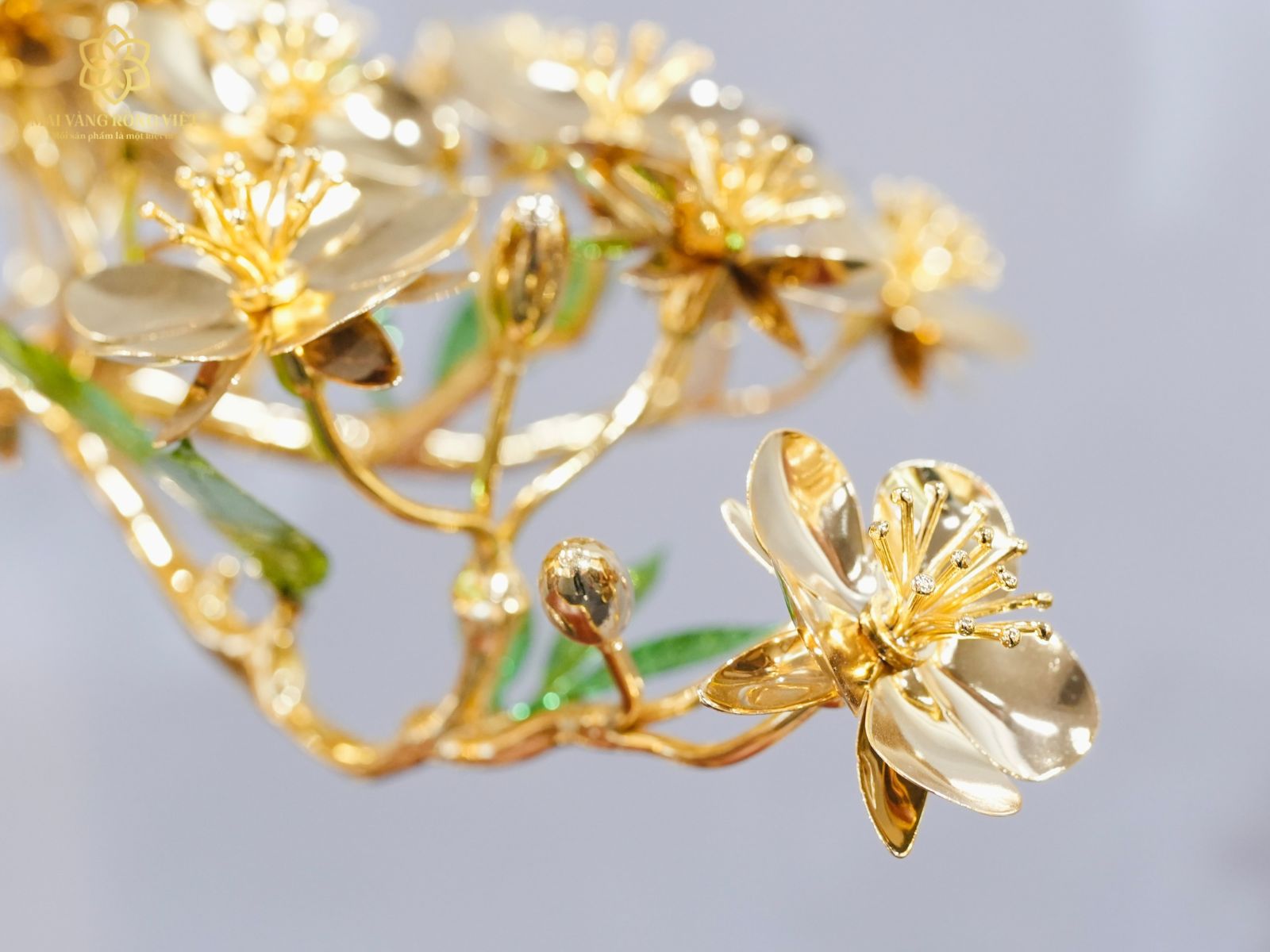 Ý nghĩa ngũ hành của cây Kim Mai Ngũ Phúc mạ vàng 24K