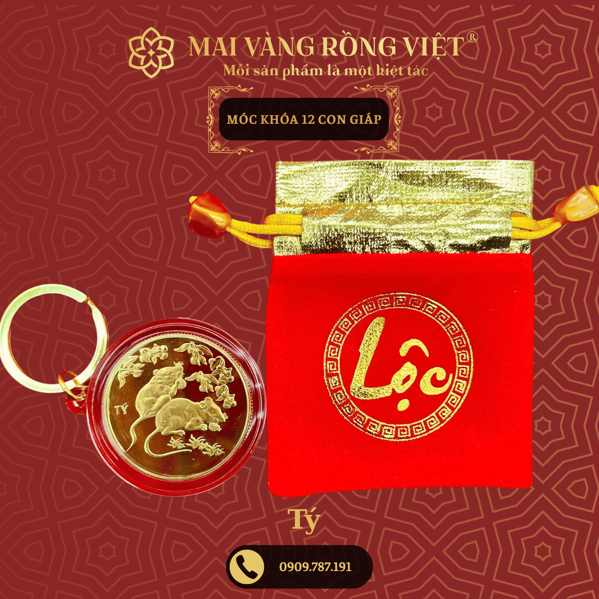 Móc Khóa Con Giáp Tý