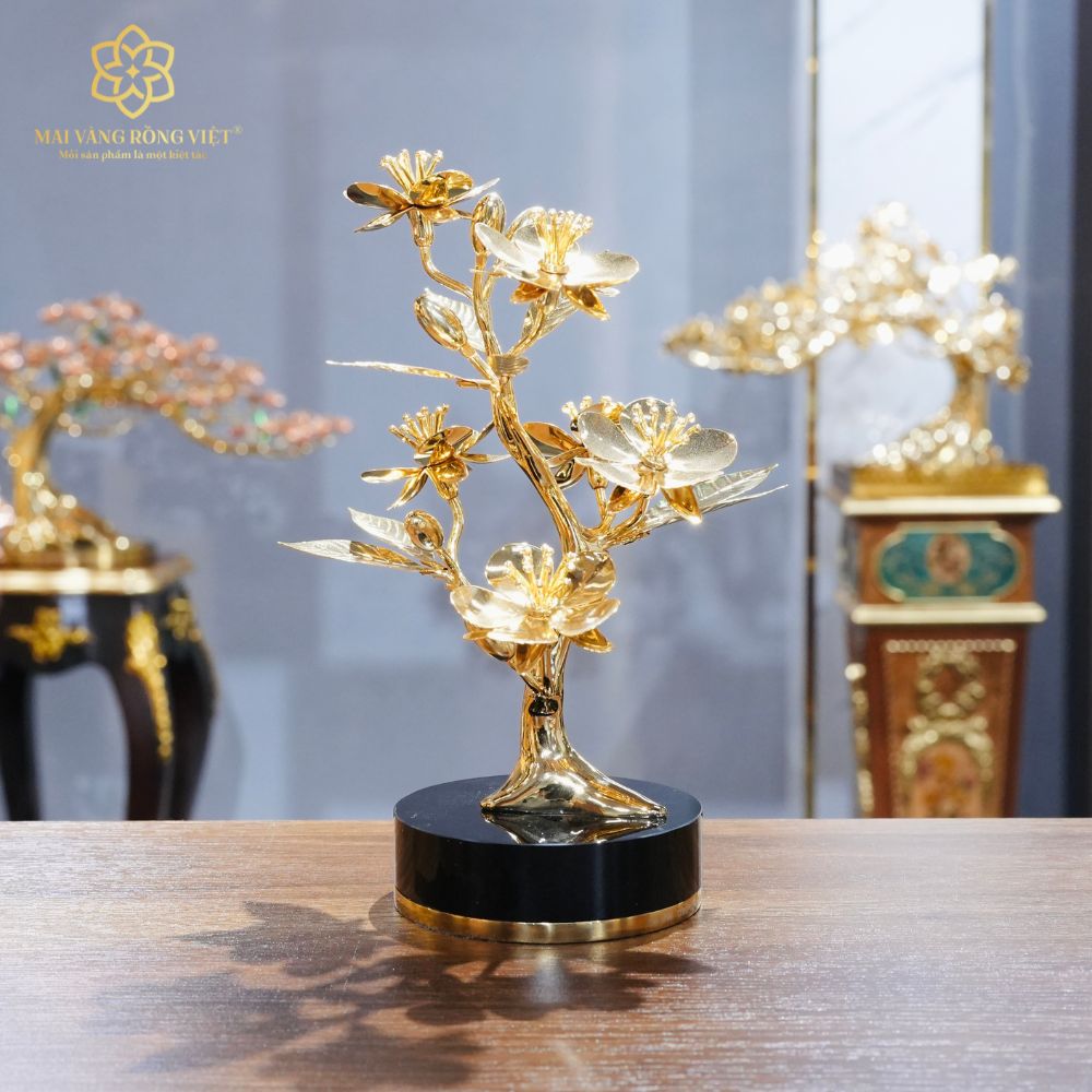 Cành Mai Mạ Vàng 24K