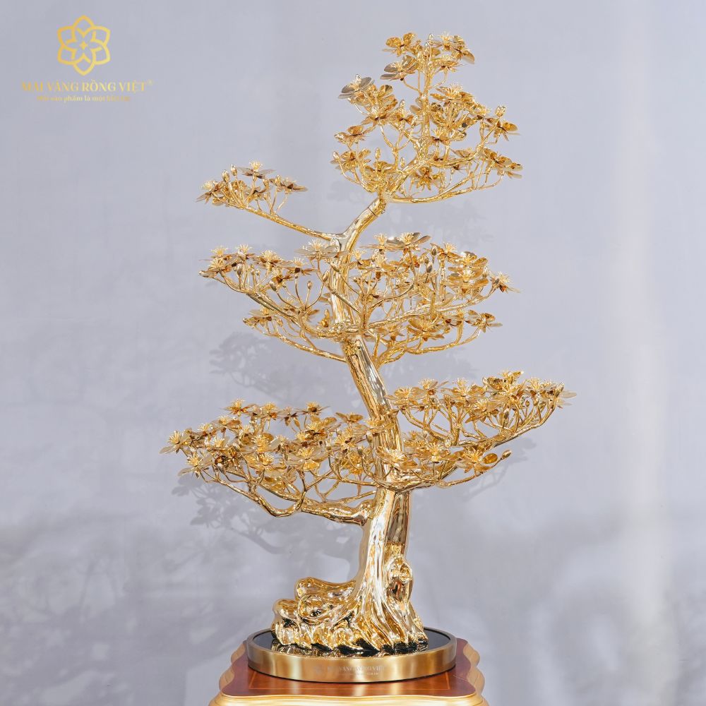 Cây Mai Rồng Việt Mạ Vàng 24K Cao 80cm