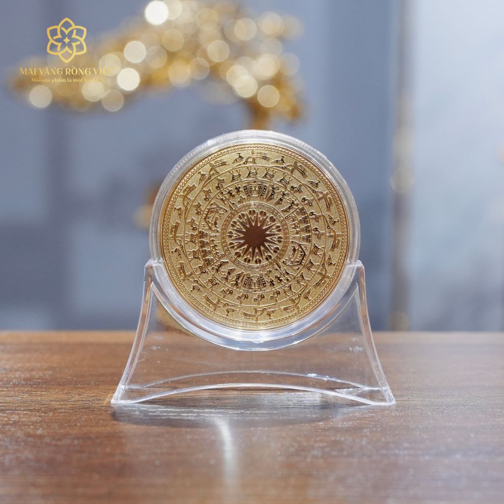 Đồng Xu Trống Đồng Magnet Mạ Gold