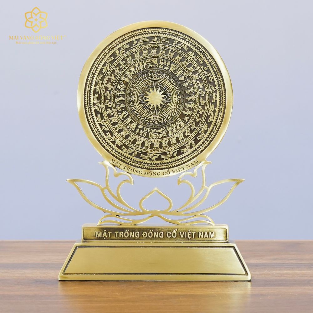 Mặt Trống Đồng Chân Đế Hoa Sen